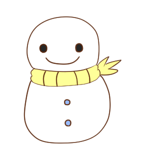 雪だるま イラスト 簡単