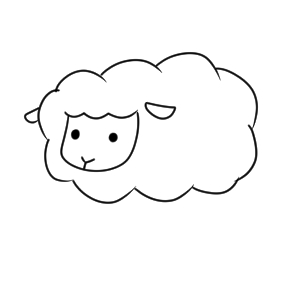 羊のイラストの簡単な書き方 初心者でも描けるコツは イラストの簡単な書き方あつめました
