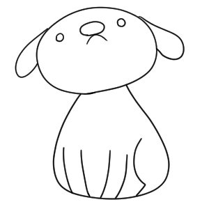 犬のイラストの簡単でかわいい書き方 初心者でも描ける イラストの