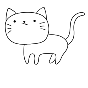 猫のイラストの簡単な書き方 初心者でも描けるコツは イラストの簡単な書き方あつめました