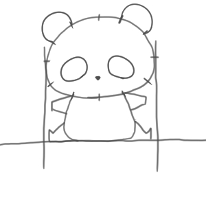 パンダ イラスト 書き方