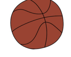 バスケットボール イラスト 簡単