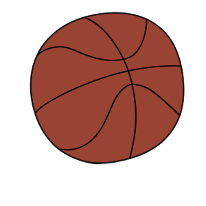バスケットボール イラスト 簡単