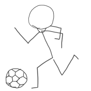 サッカー 書き方