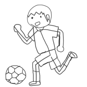 サッカーの書き方 イラストを簡単に初心者でも描くコツは イラストの簡単な書き方あつめました