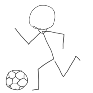 サッカー 書き方