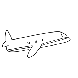 飛行機 書き方