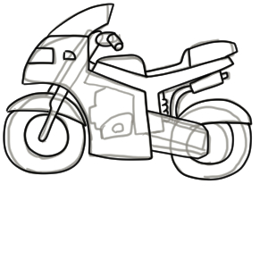 バイクのイラストの簡単な書き方 初心者でも描けるコツは イラストの簡単な書き方あつめました