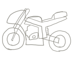 バイクのイラストの簡単な書き方 初心者でも描けるコツは イラストの簡単な書き方あつめました