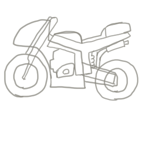 バイクのイラストの簡単な書き方 初心者でも描けるコツは イラストの簡単な書き方あつめました