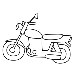 バイクのイラストの簡単な書き方 初心者でも描けるコツは イラストの簡単な書き方あつめました