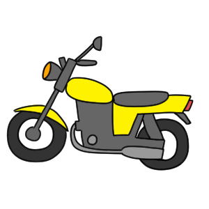 バイクのイラストの簡単な書き方 初心者でも描けるコツは イラストの簡単な書き方あつめました