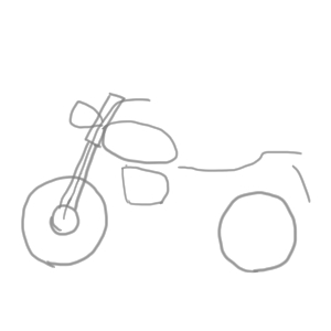 バイクのイラストの簡単な書き方 初心者でも描けるコツは イラストの簡単な書き方あつめました