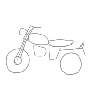 バイクのイラストの簡単な書き方 初心者でも描けるコツは イラストの簡単な書き方あつめました