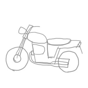 バイクのイラストの簡単な書き方 初心者でも描けるコツは イラストの簡単な書き方あつめました