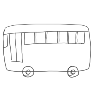 バス イラスト 簡単