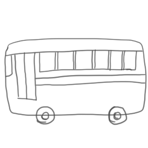バス イラスト 簡単