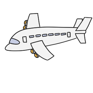 飛行機のイラストの簡単な書き方 初心者でも描けるコツは イラストの簡単な書き方あつめました