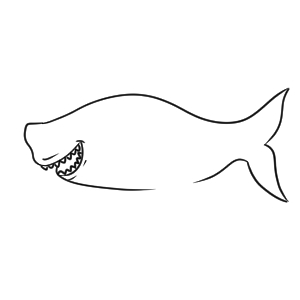 サメ イラスト 簡単