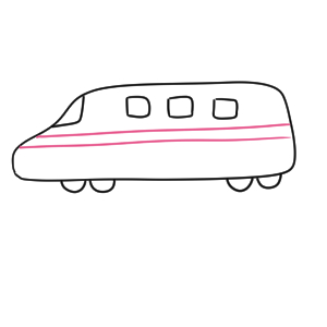 電車 イラスト 書き方 簡単