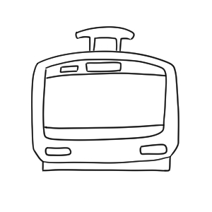 電車 イラスト 簡単