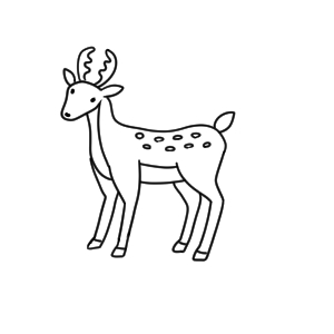 鹿 書き方