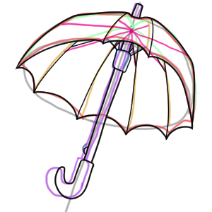 傘 イラスト 簡単