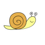 カタツムリのイラストのかわいい書き方 簡単に描くコツは?