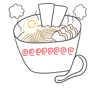 ラーメンの書き方 イラストを簡単に描くポイントは イラストの簡単な書き方あつめました