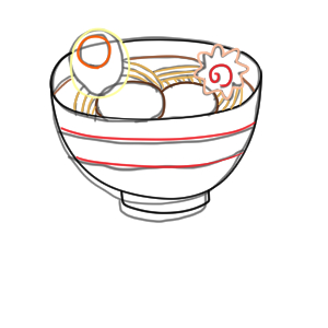 ラーメンの書き方 イラストを簡単に描くポイントは イラストの簡単な書き方あつめました