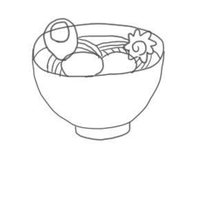 ラーメン イラスト 簡単