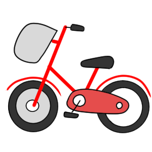 ベスト50 かわいい 自転車 イラスト 簡単 ただのディズニー画像