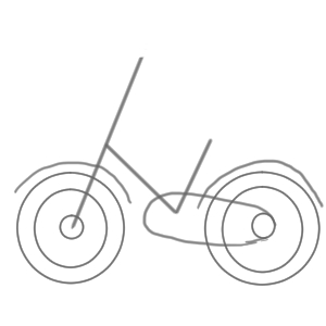 自転車 イラスト 簡単