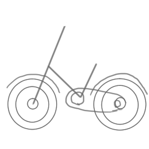 自転車 イラスト 簡単