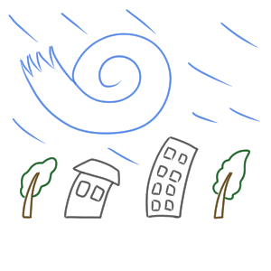 台風の書き方は イラストを簡単に描くポイントは イラストの簡単な書き方あつめました