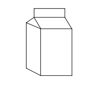 牛乳 イラスト 簡単
