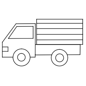 トラックの書き方 イラストを簡単に描くポイントは? | イラストの簡単な書き方あつめました