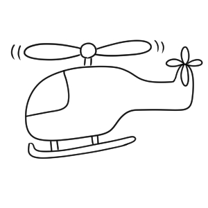 ヘリコプター イラスト 簡単