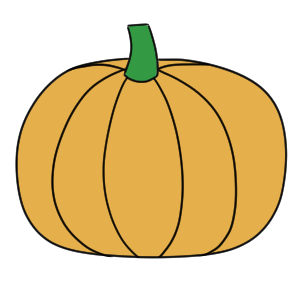 かぼちゃのイラストの簡単な書き方 初心者でも描ける イラストの簡単な書き方あつめました