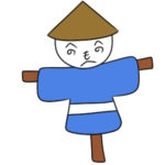 かかしのイラストを簡単に かわいい書き方とは?
