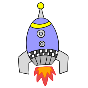 ロケット イラスト 簡単