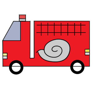 消防車 イラスト 簡単