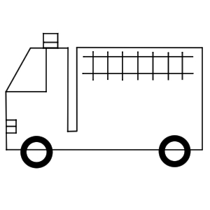 消防車 イラスト 簡単