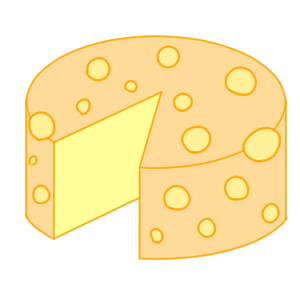 チーズ イラスト 簡単
