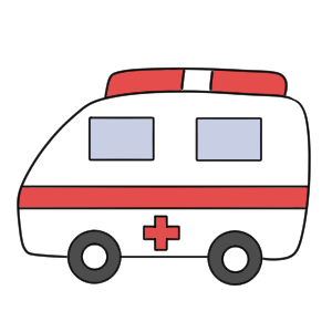 救急車のイラストの簡単な書き方 手書きで描くなら イラストの簡単な書き方あつめました