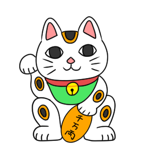 招き猫 イラスト 簡単