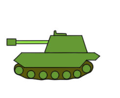 戦車 イラスト 簡単