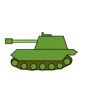 戦車 イラスト 簡単