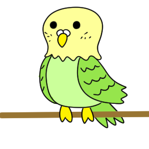 インコ イラスト 簡単