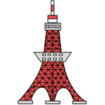 東京タワーのイラストの簡単な書き方 手書きで描くなら?